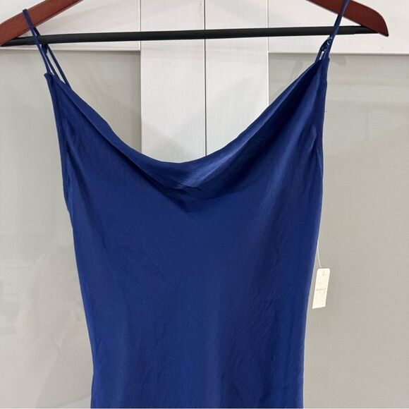 Free People Midnight Blue Day to Night convertible Slip Dress NWT - Picture 5 of 11